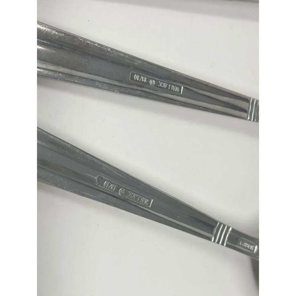 WALLACE CENTENNIAL Stainless Steel 18/10 Dinner Oval Soup Spoons 7 7/8